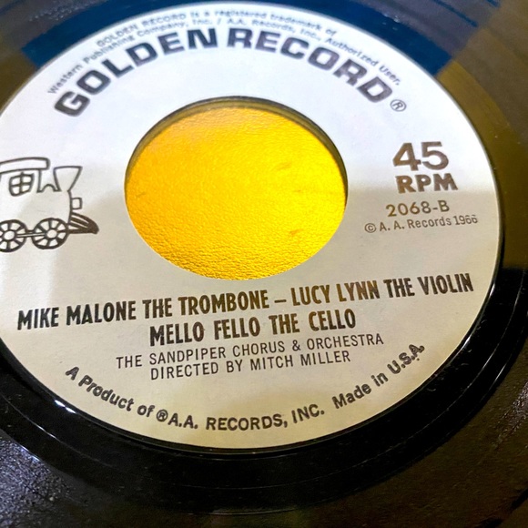 RETRO 1966 GOLDEN VINYL RECORD A CHILD’S INTRODUCTION TO THE ORCHESTRA #2068 7” - Picture 14 of 16